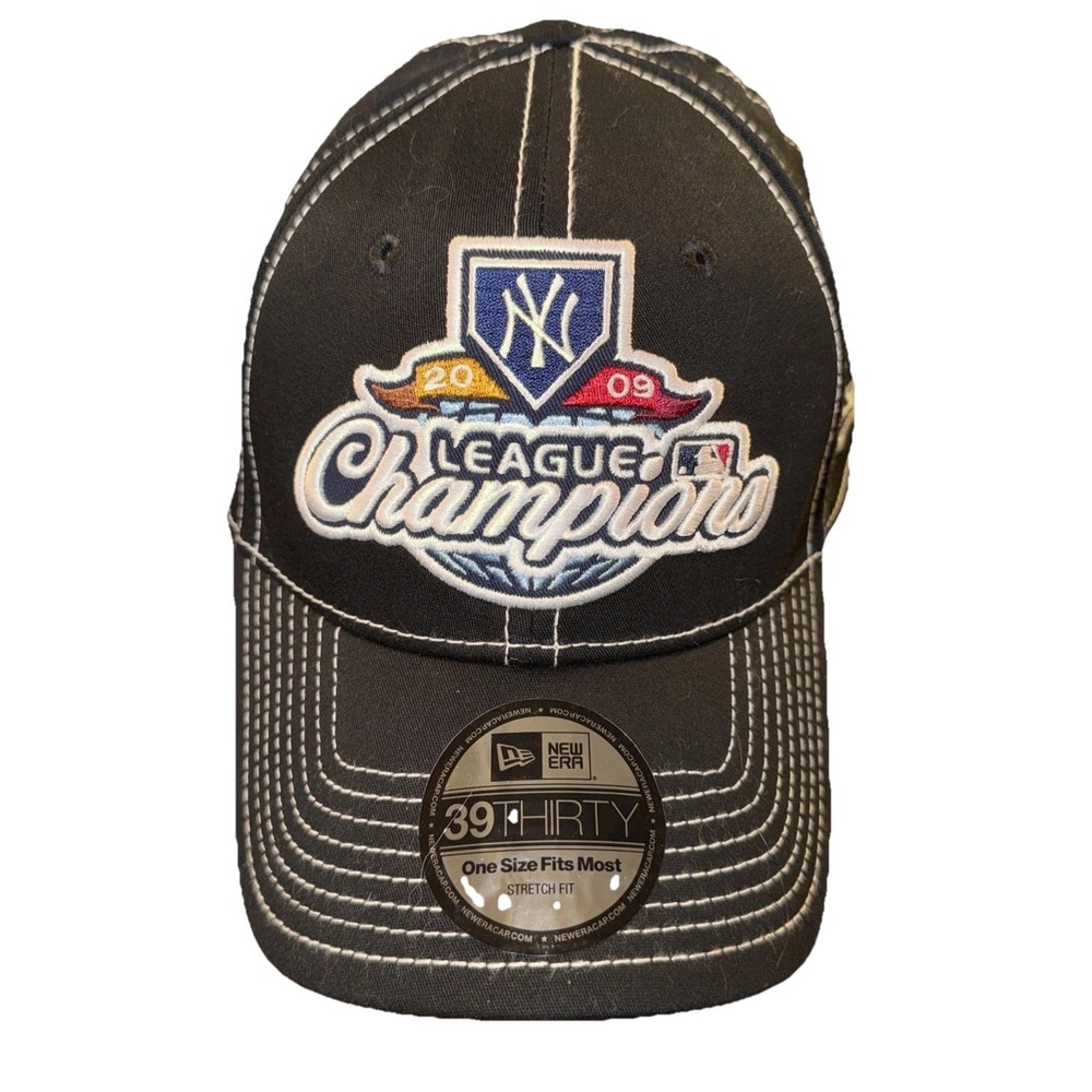 New York Yankees Men's Baseball Cap 2009 League Champs Stretch Fit‎ World Series